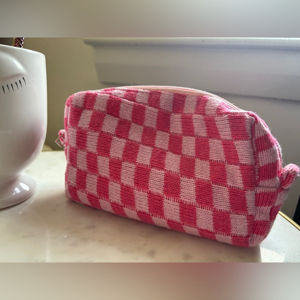 Mermaid Makeup Brush Set with Ceramic Cup & Gingham Cosmetic Bag - Picture 3 of 6